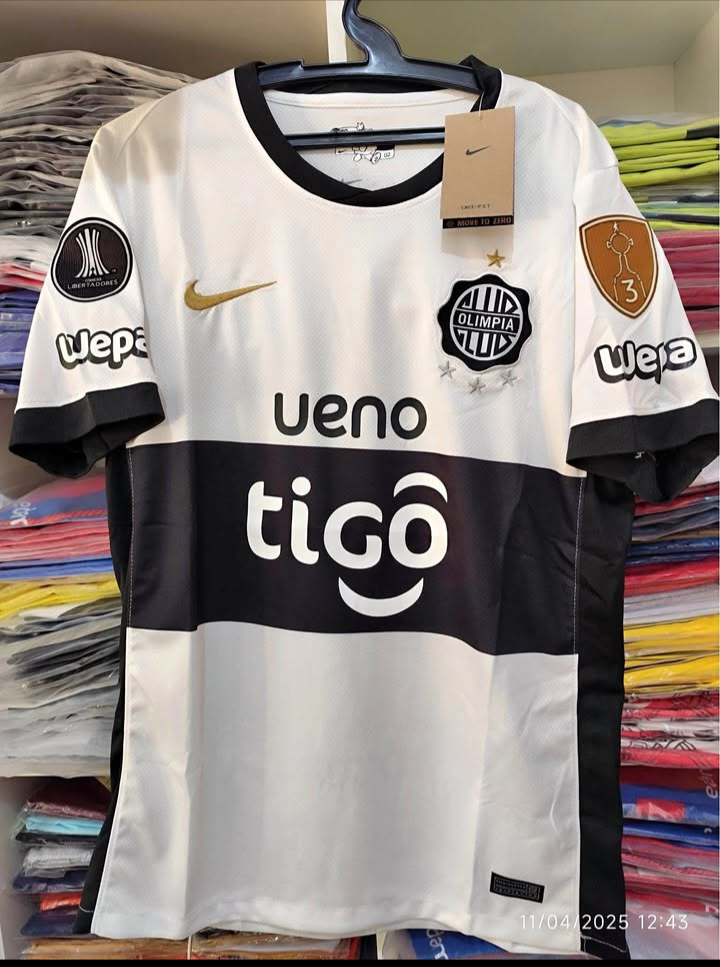 Camiseta de Olimpia Calidad Premium Tailandesa